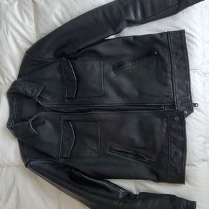 AllSaints Revelry Leather Jacket Medium
